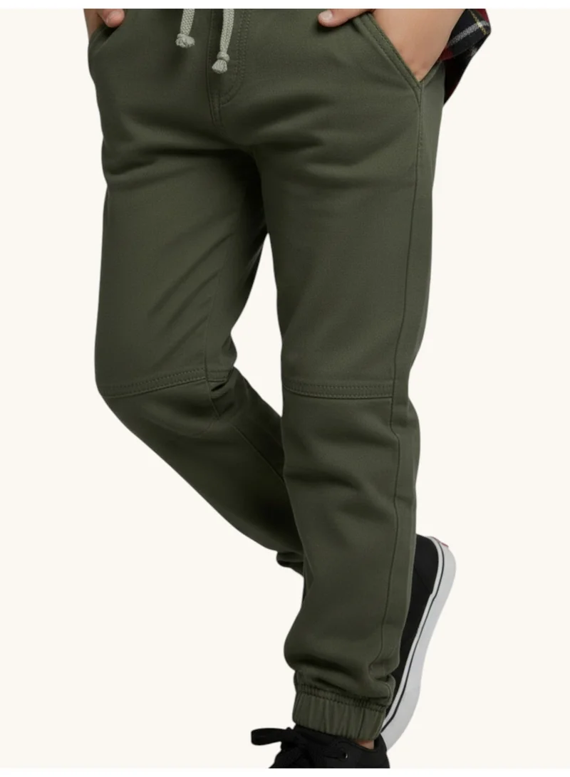 Victor And Jane  BOYS JOGGER-OLIVE for Men | Best Price UAE